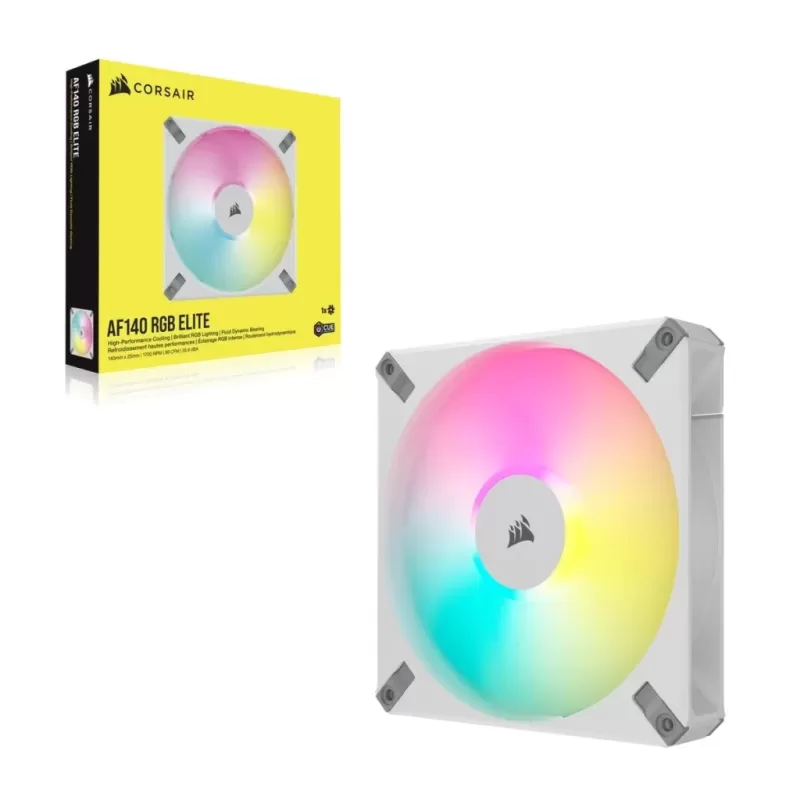 Case Fan Corsair iCUE AF140 RGB ELITE 140mm PWM Fan - white