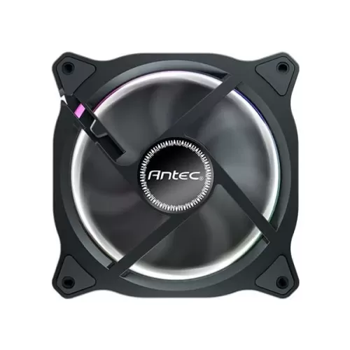 מאוורר למארז Antec Neon 120 ARGB PWM 3xFans with Controller 120mm צבע שחור