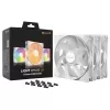 מאוורר למארז be quiet! Light Wings LX 140mm PWM לבן Triple-Pack