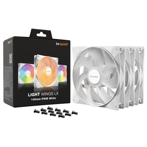 Case Fan be quiet! Light Wings LX 140mm PWM white Triple-Pack