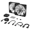 סט מאווררים Corsair iCUE LINK RX140 RGB 140mm PWM 2xFans Starter Kit שחור