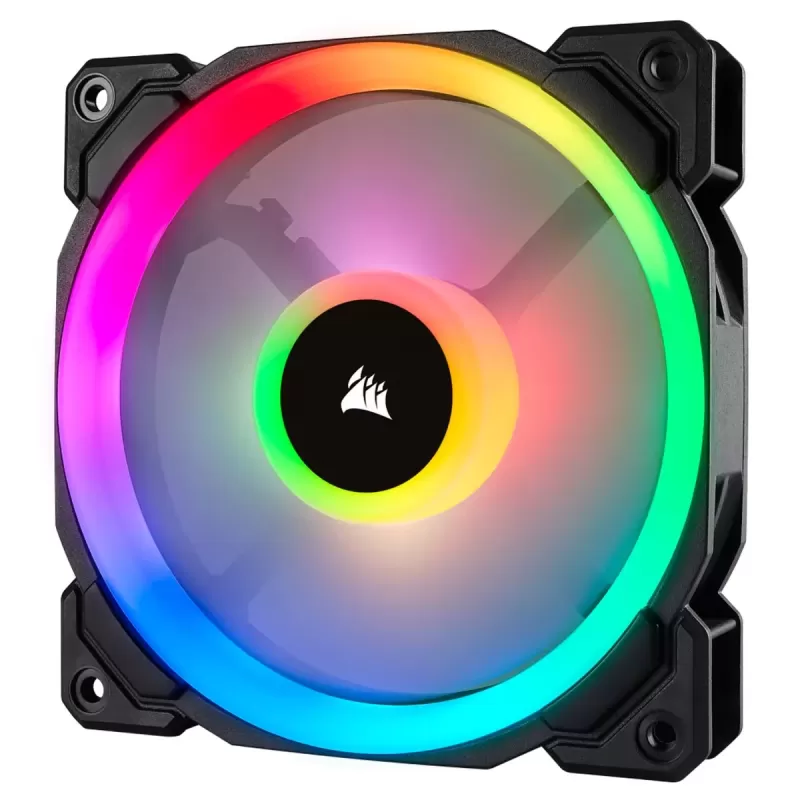 מאוורר למארז Corsair LL140 RGB 140mm Dual Light Loop RGB LED