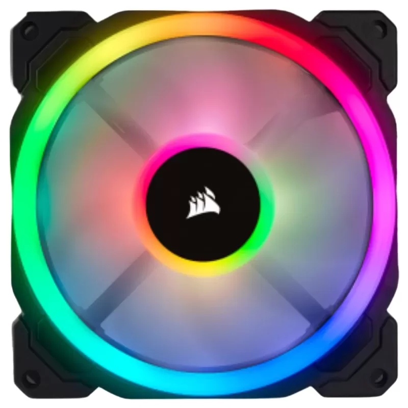 מאוורר למארז Corsair LL140 RGB 140mm Dual Light Loop RGB LED