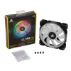 מאוורר למארז Corsair LL140 RGB 140mm Dual Light Loop RGB LED