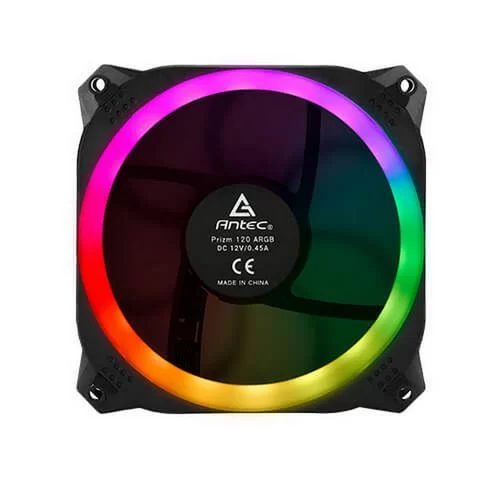 מאוורר למארז Antec Prizm 120 ARGB Single Pack ARGB: male 3 pin, ARGB: female 3 pin 120mm מאוורר למארז Antec Prizm 120 ARGB Single Pack ARGB: male 3 pin, ARGB: female 3 pin 120mm