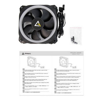 מאוורר למארז Antec Prizm 120 ARGB Single Pack ARGB: male 3 pin, ARGB: female 3 מאוורר למארז Antec Prizm 120 ARGB Single Pack ARGB: male 3 pin, ARGB: female 3