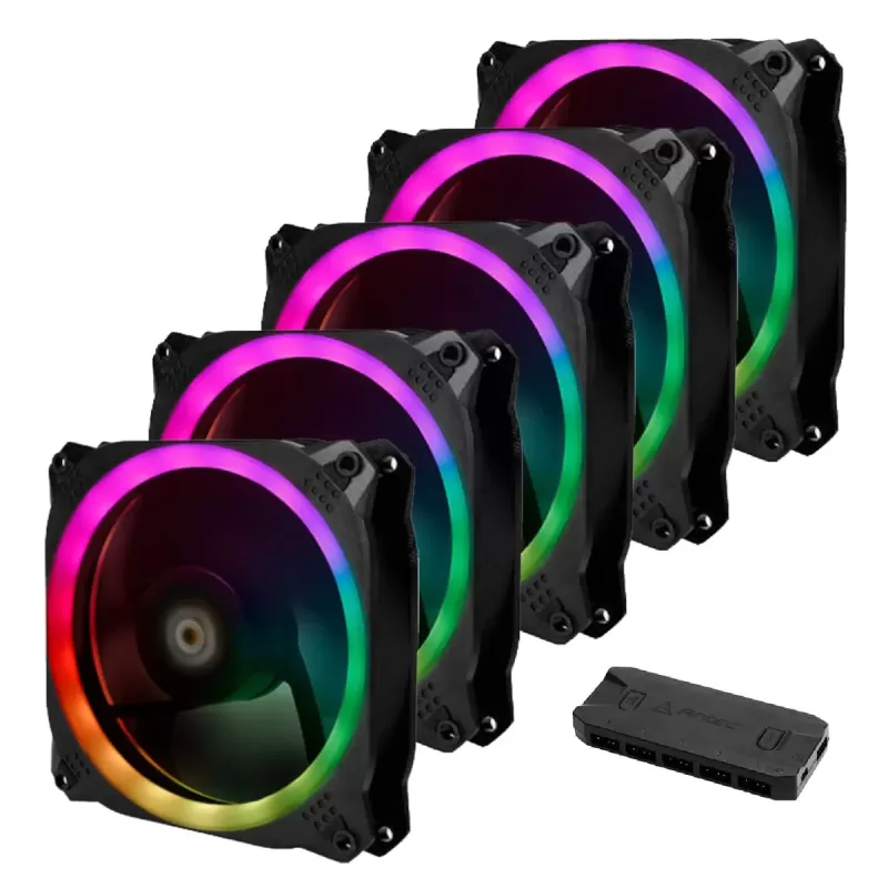 Case Fans with Controller Antec Prizm 120 ARGB 5+C 5 in 1 pack 120mm
