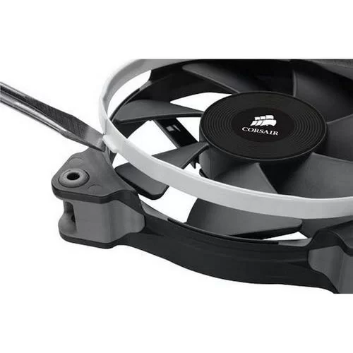 Two Fans Corsair Air Series SP120 High Performance Edition High Static Pressure 120mm Color:black, blue