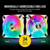 Kit 3 Fans Corsair iCUE QL120 RGB Lighting Node CORE 120mm