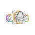מאוורר למארז be quiet! LIGHT WINGS WHITE 120mm PWM high-speed Triple-Pack צבע