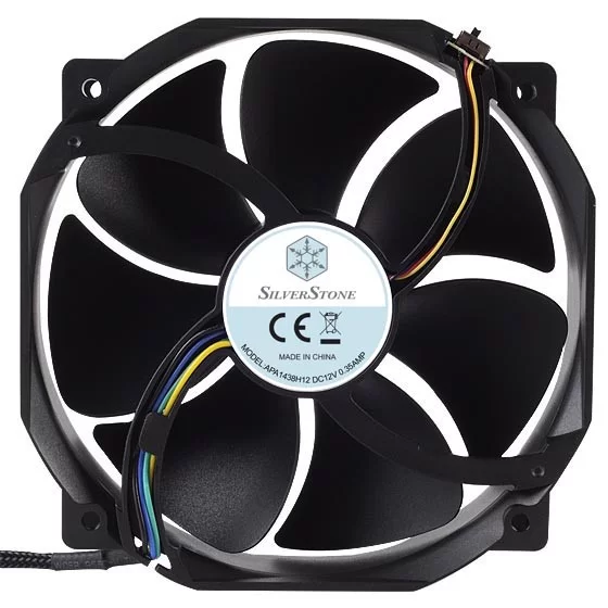 מאוורר למארז SilverStone FHP141 140mm 500~2000 RPM שחור