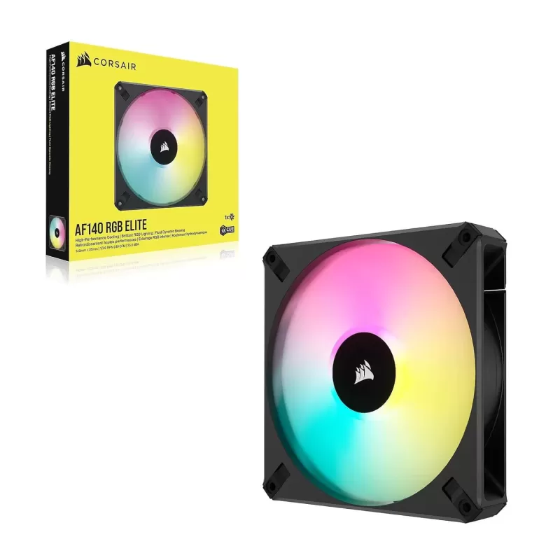 Case Fan Corsair iCUE AF140 RGB ELITE 140mm PWM Fan Color:black