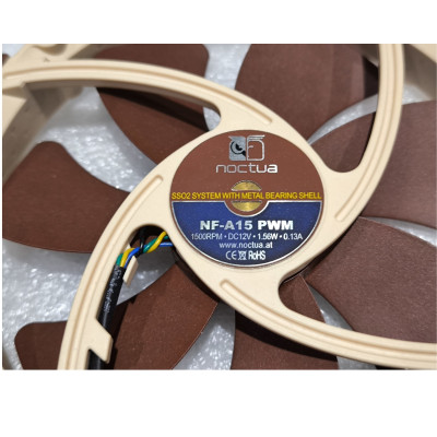 Вентилятор для Корпуса Noctua NF-A15 PWM 1500RPM DC12V 1.56W 0.13A FAN 150mm.. Вентилятор для Корпуса Noctua NF-A15 PWM 1500RPM DC12V 1.56W 0.13A FAN 150mm..