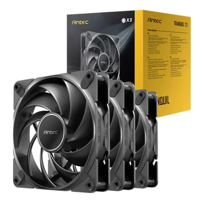 Fan set for computer case Antec Tranquil 120mm PWM x3 Fans