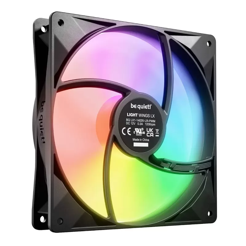 מאוורר למארז be quiet! Light Wings LX 140mm PWM Triple-Pack מאוורר למארז be quiet! Light Wings LX 140mm PWM Triple-Pack