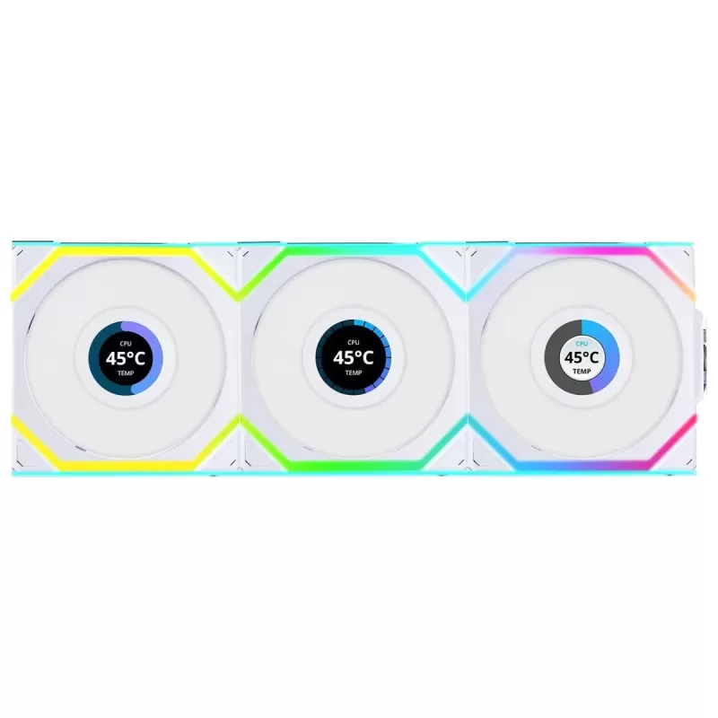 Case Fan LIAN-LI UNI SL Wireless LCD 120mm white 3xFans