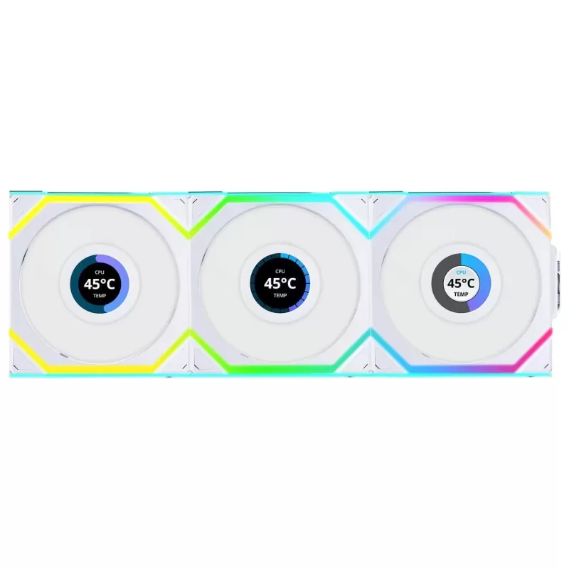 Case Fan LIAN-LI UNI SL Wireless LCD 120mm white 3xFans