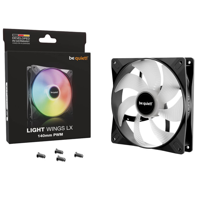 Вентилятор для Корпуса be quiet! Light Wings LX 140mm PWM Fan Цвет:черный