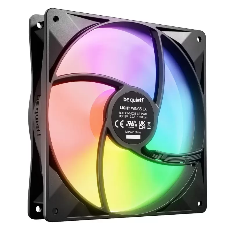 מאוורר למארז be quiet! Light Wings LX 140mm PWM Fan צבע שחור