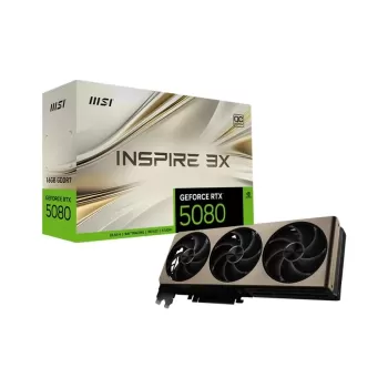 ВидеоКарта MSI RTX 5080 16G INSPIRE 3X OC ВидеоКарта MSI RTX 5080 16G INSPIRE 3X OC