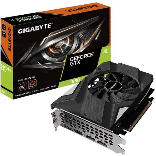 Video Card Gigabyte GeForce GTX 1660 SUPER MINI ITX OC 6G GV-N166SIXOC-6GD Video Card Gigabyte GeForce GTX 1660 SUPER MINI ITX OC 6G GV-N166SIXOC-6GD