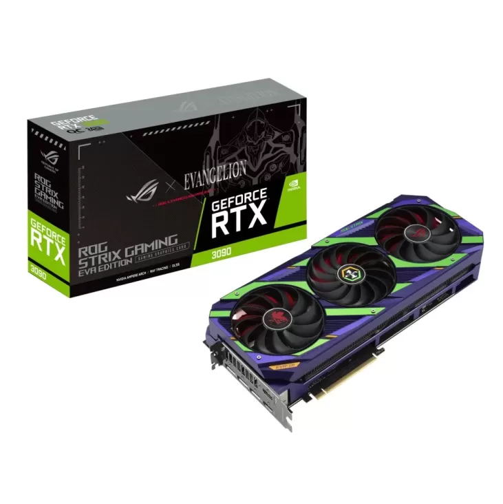 כרטיס מסך Asus ROG Strix GeForce RTX 3090 24GB GDDR6X OC EVA Edition ROG-STRIX-RTX3090-O24G-EVA כרטיס מסך Asus ROG Strix GeForce RTX 3090 24GB GDDR6X OC EVA Edition ROG-STRIX-RTX3090-O24G-EVA