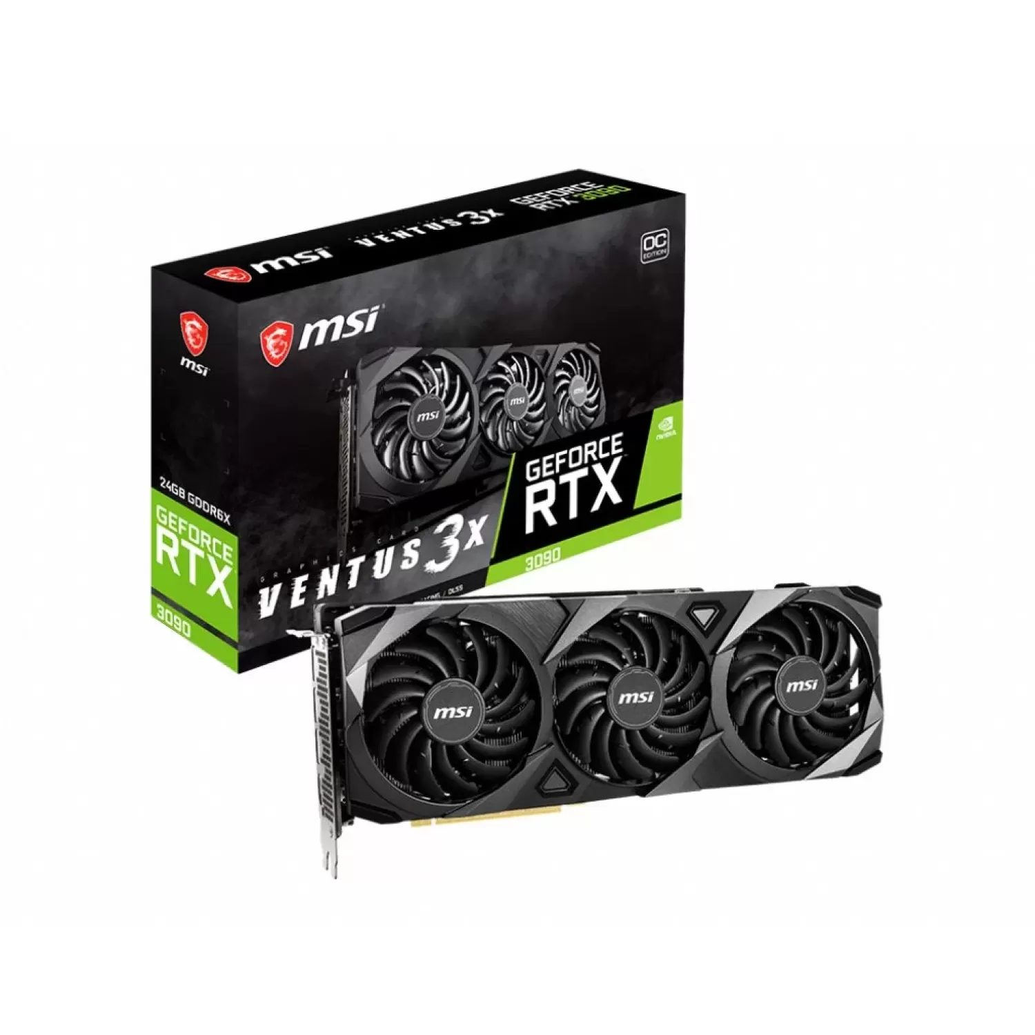 ВидеоКарта MSI GeForce RTX 3090 VENTUS 3X 24G OC 912-V388-018