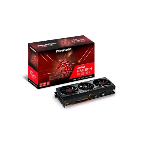 כרטיס מסך PowerColor Red Dragon AMD Radeon RX 6800 XT 16GB GDDR6 AXRX6800XT16GBD63DHROC