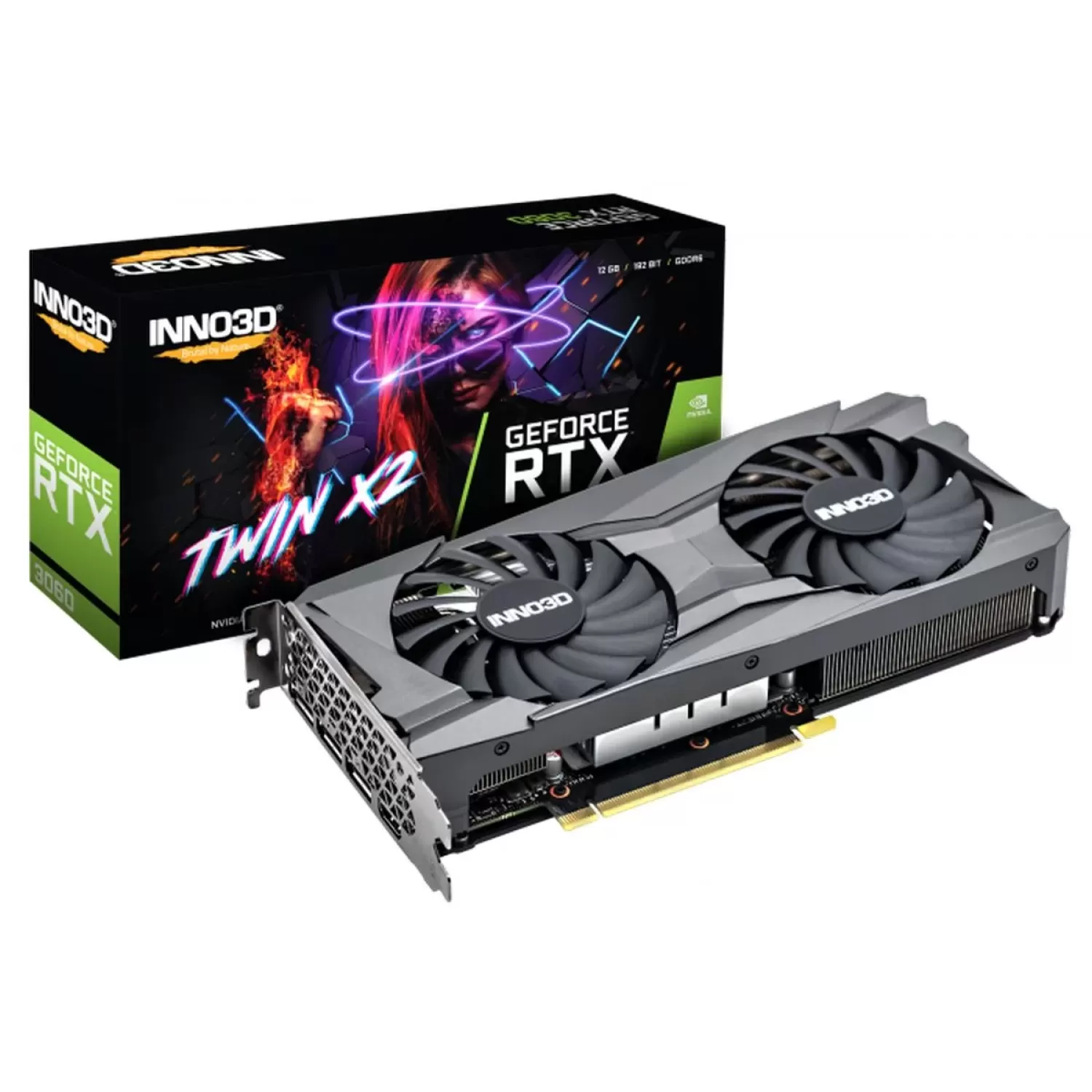ВидеоКарта Inno3D GEFORCE RTX 3060 TWIN X2 N30602-12D6-119032AH