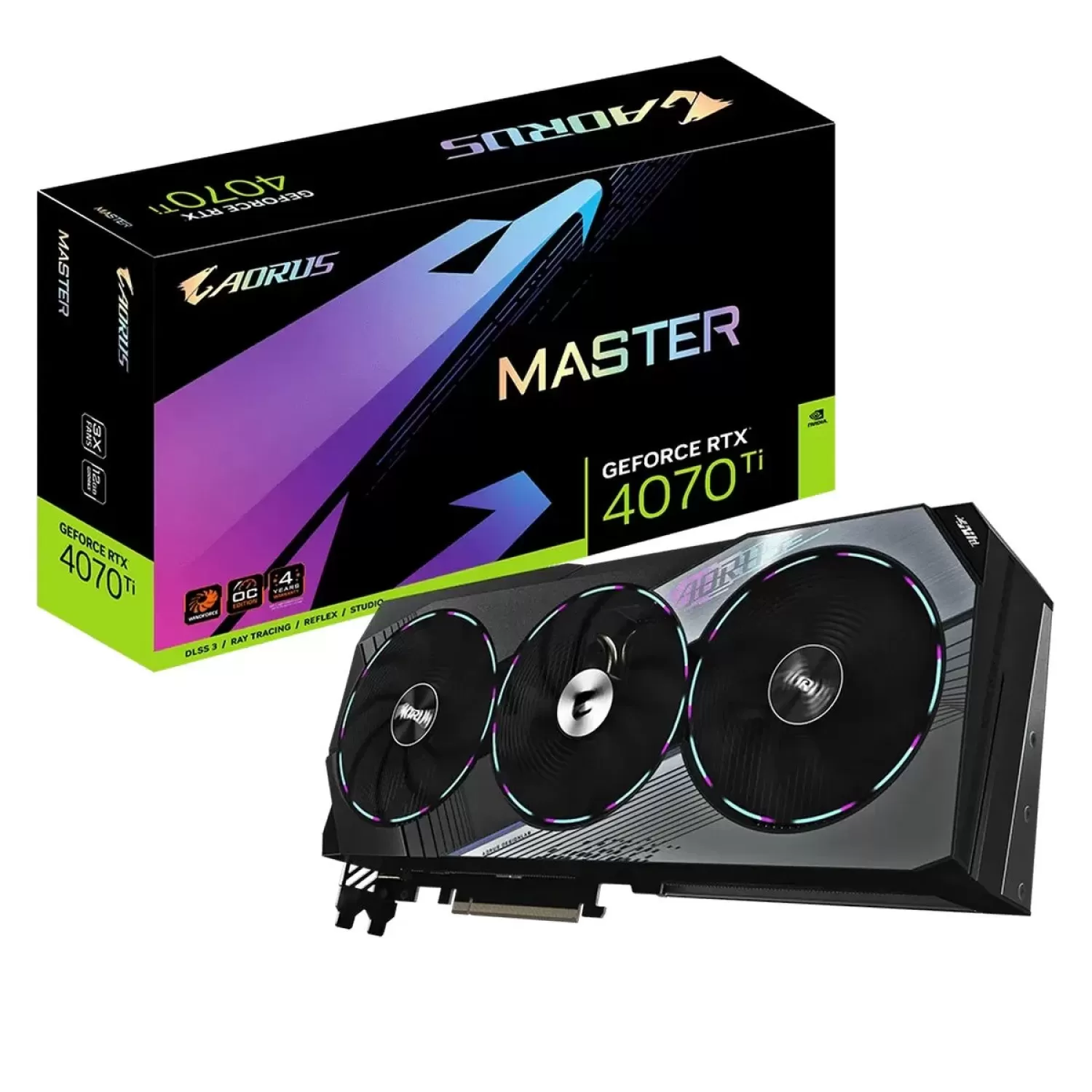 Video Card Gigabyte AORUS GeForce RTX 4070 Ti MASTER 12G GV-N407TAORUS M-12GD