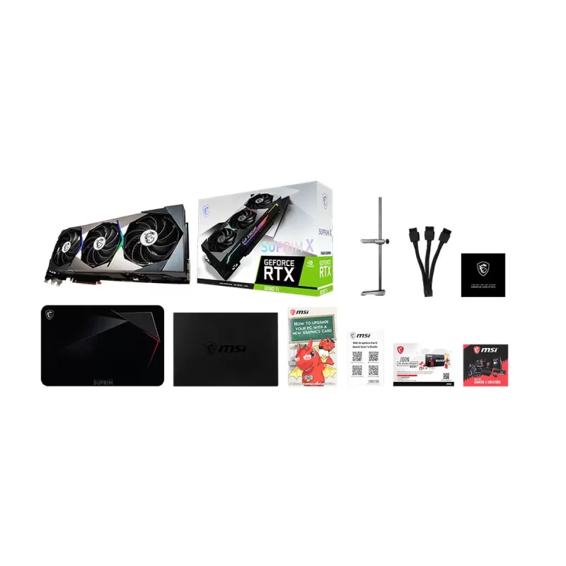 כרטיס מסך MSI GeForce RTX 3090 Ti SUPRIM X 24G NVIDIA GeForce RTX 3090 Ti כרטיס מסך MSI GeForce RTX 3090 Ti SUPRIM X 24G NVIDIA GeForce RTX 3090 Ti
