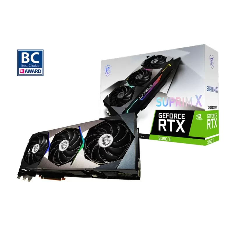 כרטיס מסך MSI GeForce RTX 3090 Ti SUPRIM X 24G NVIDIA GeForce RTX 3090 Ti כרטיס מסך MSI GeForce RTX 3090 Ti SUPRIM X 24G NVIDIA GeForce RTX 3090 Ti