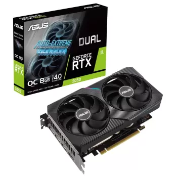 כרטיס מסך Asus Dual GeForce RTX 3050 OC Edition 8GB 90YV0HH0-M0NA00