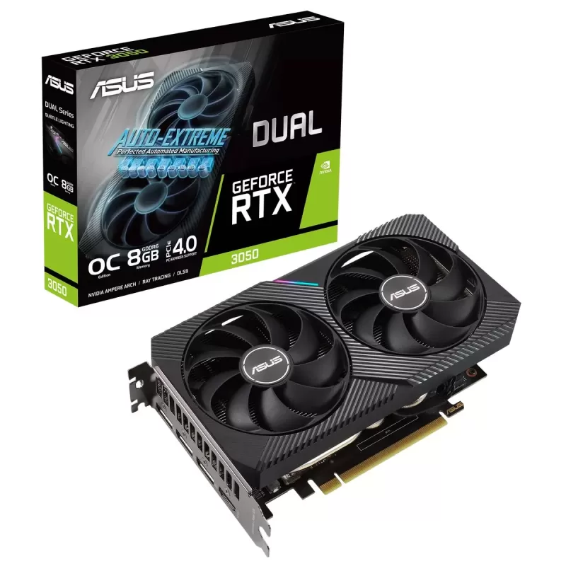 כרטיס מסך Asus Dual GeForce RTX 3050 OC Edition 8GB 90YV0HH0-M0NA00