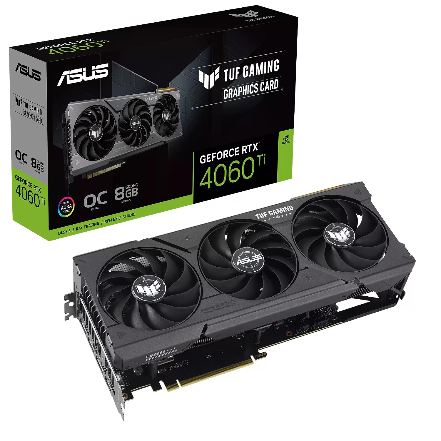 Video Card Asus TUF Gaming GeForce RTX 4060 Ti 8GB GDDR6 OC Edition 90YV0J50-M0NA00
