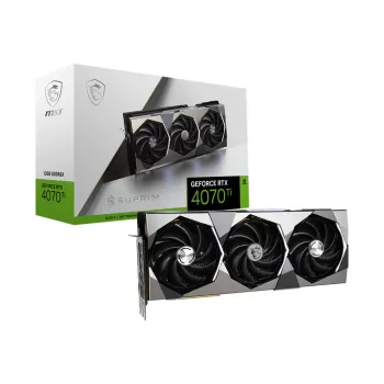 כרטיס מסך MSI GeForce RTX 4070 Ti SUPRIM SE 12G NVIDIA GeForce RTX 4070 Ti כרטיס מסך MSI GeForce RTX 4070 Ti SUPRIM SE 12G NVIDIA GeForce RTX 4070 Ti