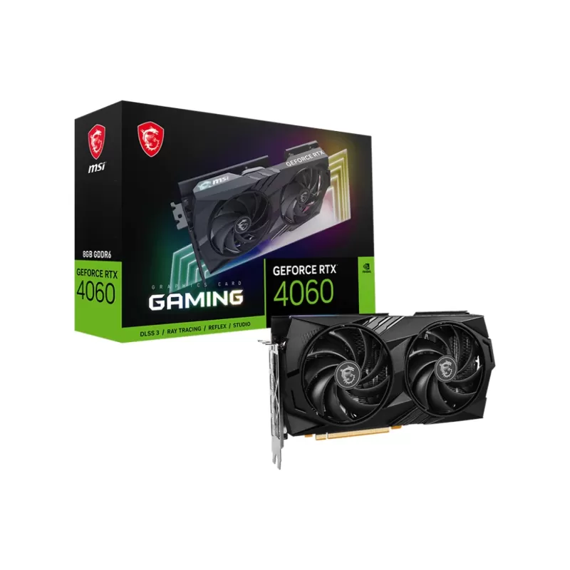 כרטיס מסך MSI GeForce RTX 4060 GAMING 8G NVIDIA GeForce RTX 4060