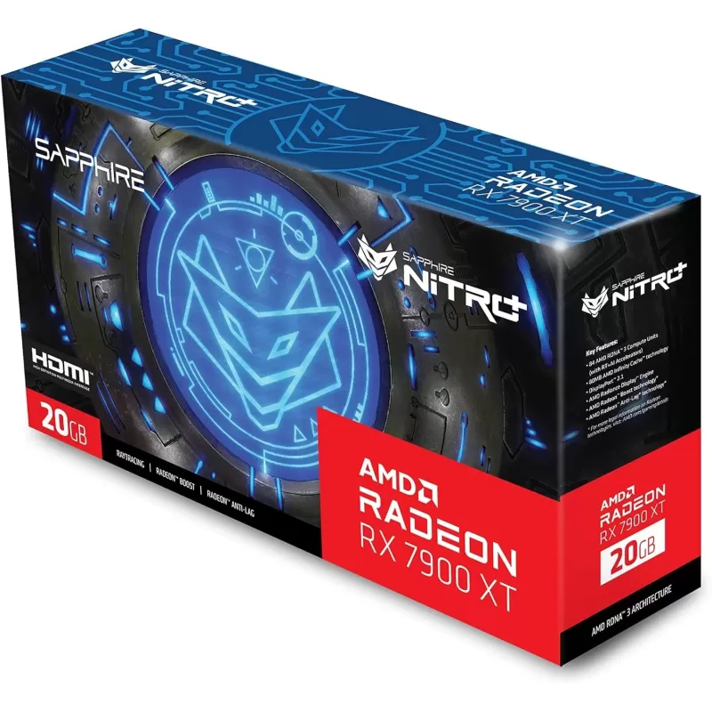 כרטיס מסך Sapphire NITRO+ AMD Radeon RX 7900 XT Vapor-X 20GB 11323-01-40G
