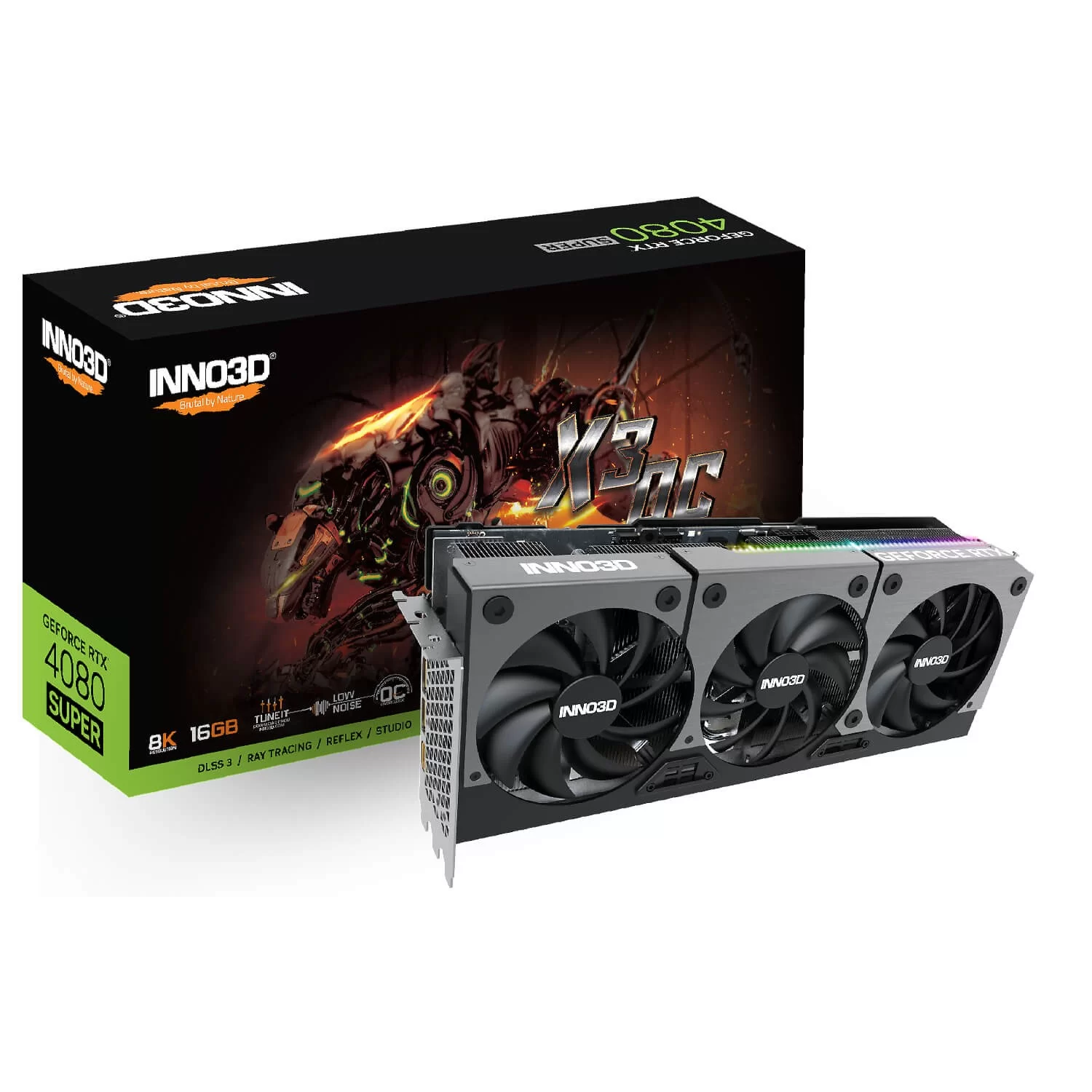 Video Card Inno3D RTX 4080 SUPER X3 OC 16GB N408S3-166XX-187049N