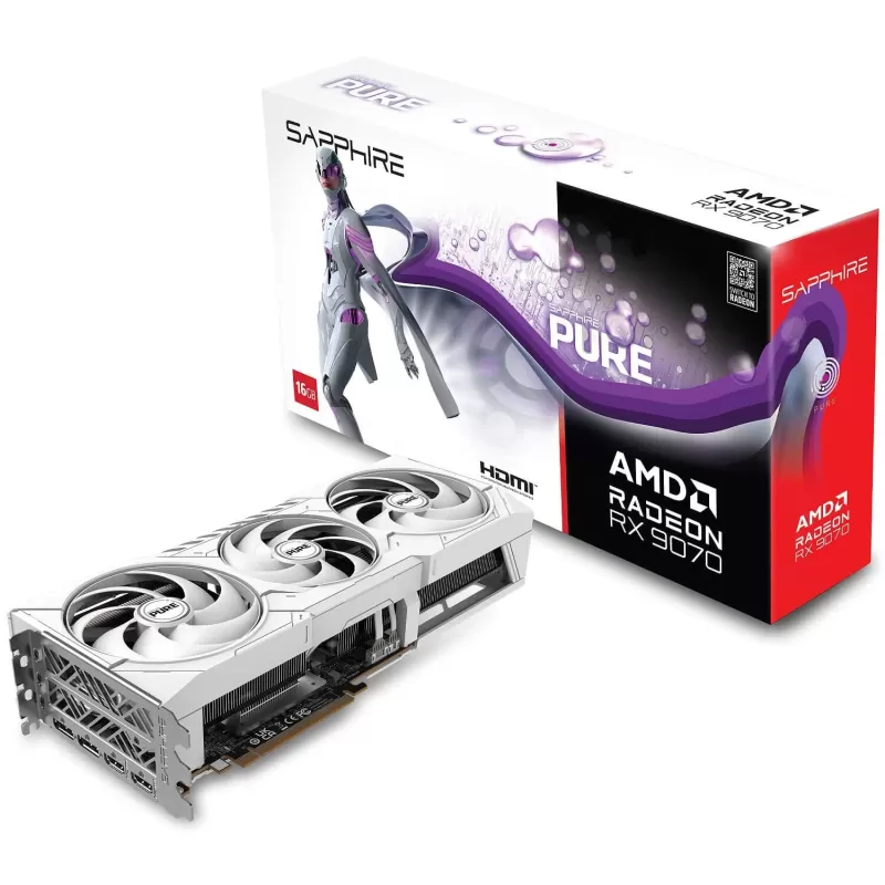 כרטיס מסך Sapphire PURE RX 9070 GAMING OC 16GB 11349-02-20G