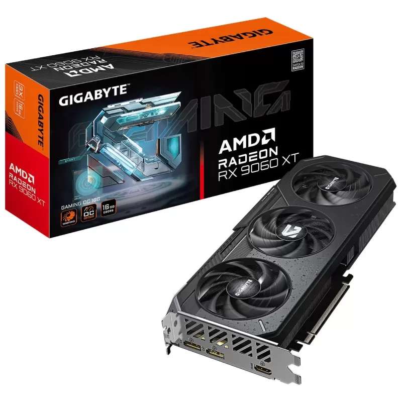 כרטיס מסך Gigabyte Radeon RX 9060 XT GAMING OC 16G GV-R9060XTGAMING OC-16GD