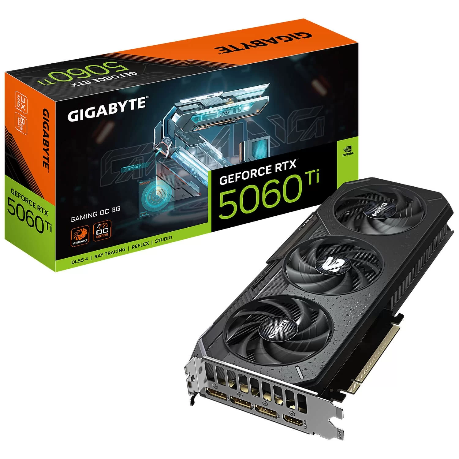 ВидеоКарта Gigabyte GeForce RTX 5060 Ti GAMING GV-N506TGAMING OC-8GD