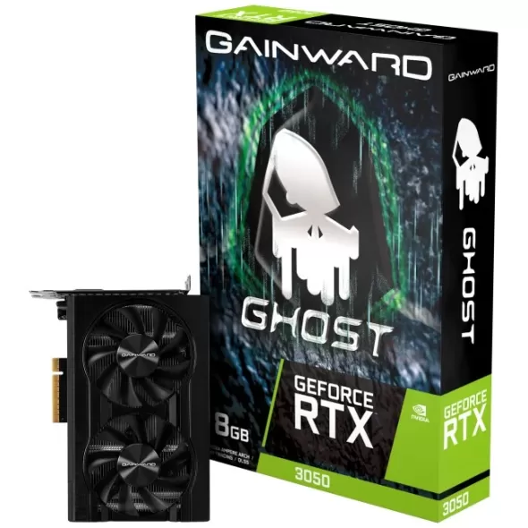 כרטיס מסך Gainward RTX 3050 Ghost 8GB GDDR6 128bit NE63050018P1-1070B