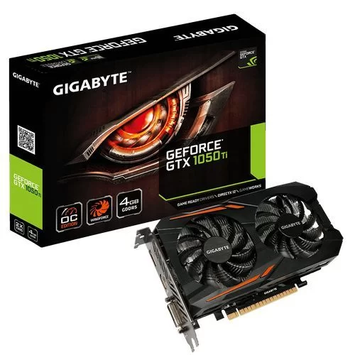 Video Card Gigabyte GeForce GTX 1050 Ti OC 4G GV-N105TOC-4GD - official importer