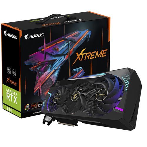 ВидеоКарта Gigabyte AORUS GeForce RTX 3090 XTREME 24G GV-N3090AORUS X-24GD