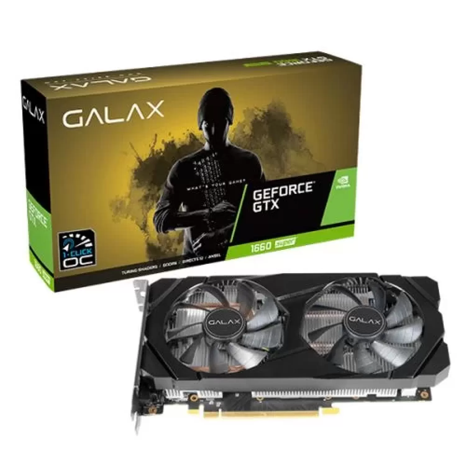 ВидеоКарта Galax GeForce GTX 1660 Super (1-Click OC) 60SRL7DSY91S