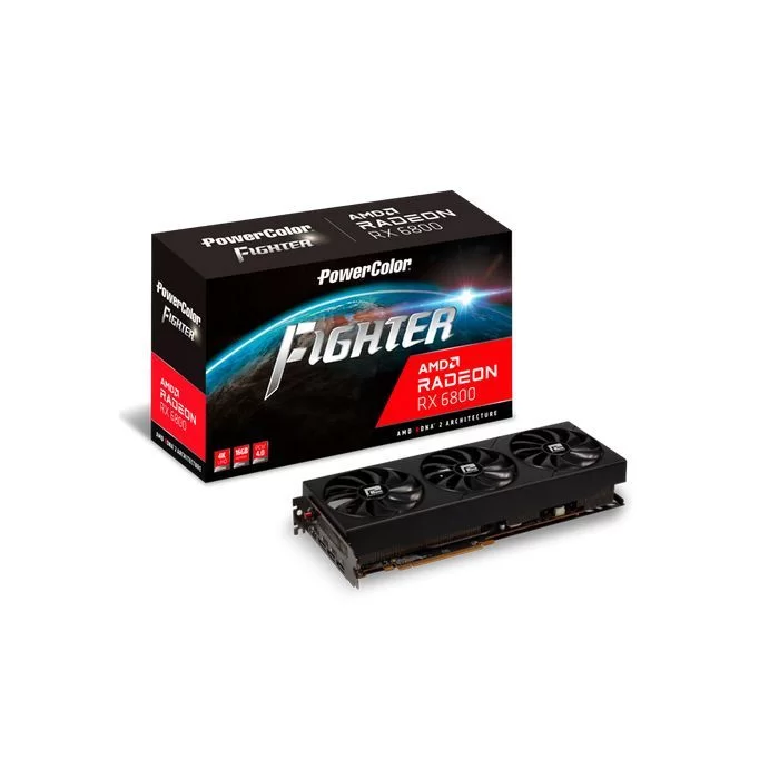 כרטיס מסך PowerColor Fighter AMD Radeon RX 6800 16GB GDDR6 כרטיס מסך PowerColor Fighter AMD Radeon RX 6800 16GB GDDR6