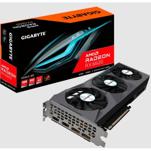 ВидеоКарта Gigabyte Radeon RX 6600 EAGLE 8G GV-R66EAGLE-8GD