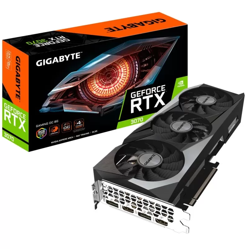 Video Card Gigabyte GeForce RTX 3070 GAMING OC 8G N3070GAMING OC-8GD (rev. 2.0)
