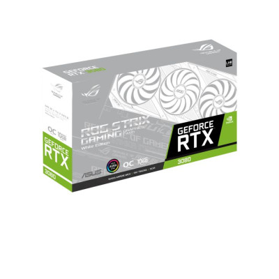 כרטיס מסך Asus ROG Strix GeForce RTX 3080 V2 White OC Edition 10GB GDDR6X with כרטיס מסך Asus ROG Strix GeForce RTX 3080 V2 White OC Edition 10GB GDDR6X with